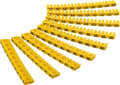 Pikkukuva 1 / 4: Goobay 72516, Keltainen, PVC-muovi, 90 kpl, Musta, 2,8 - 4,6 mm