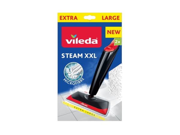 Vileda Steam XXL, Stoffputer, Hvit, Mikrofiber, 400 mm, 2 stykker