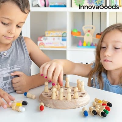 Minnesspel i trä Taeda InnovaGoods 26 Delar