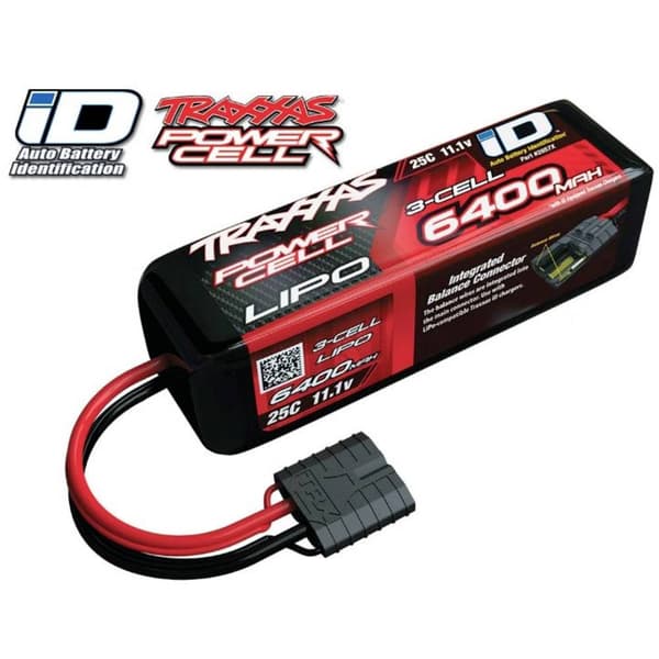 Traxxas RC Batteripack (LiPo) 11.1 V 6400 mAh Antal celler: 3 25 C Softcase Traxxas iD