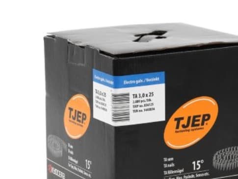 Tjep ringsøm TA 30/25 - elgalv. til tagpap. box 2880 stk