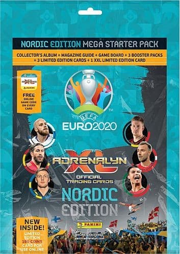 UEFA Euro 2020 Mega startpaket Nordic Edition fotbollskort samlarkort