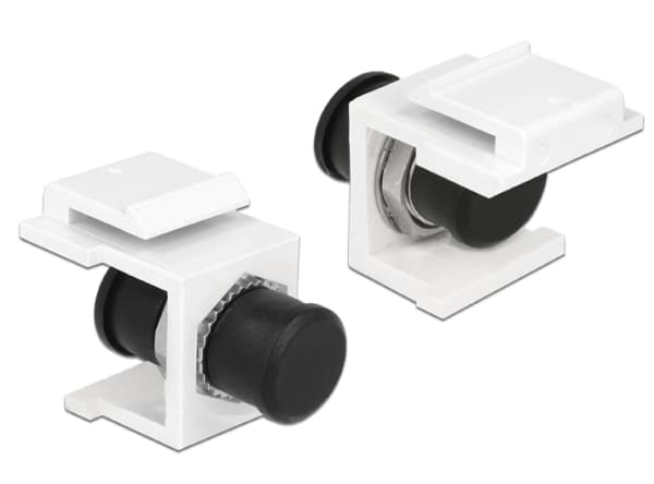 Delock Keystone module - Modulär insats (koppling) - FC - vit