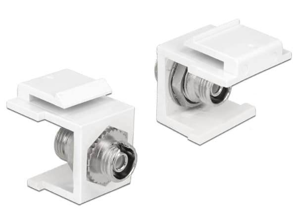 Delock Keystone module - Modulär insats (koppling) - FC - vit