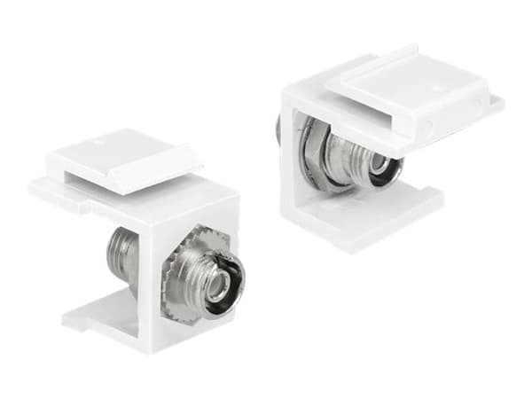 Delock Keystone module - Modulär insats (koppling) - FC - vit