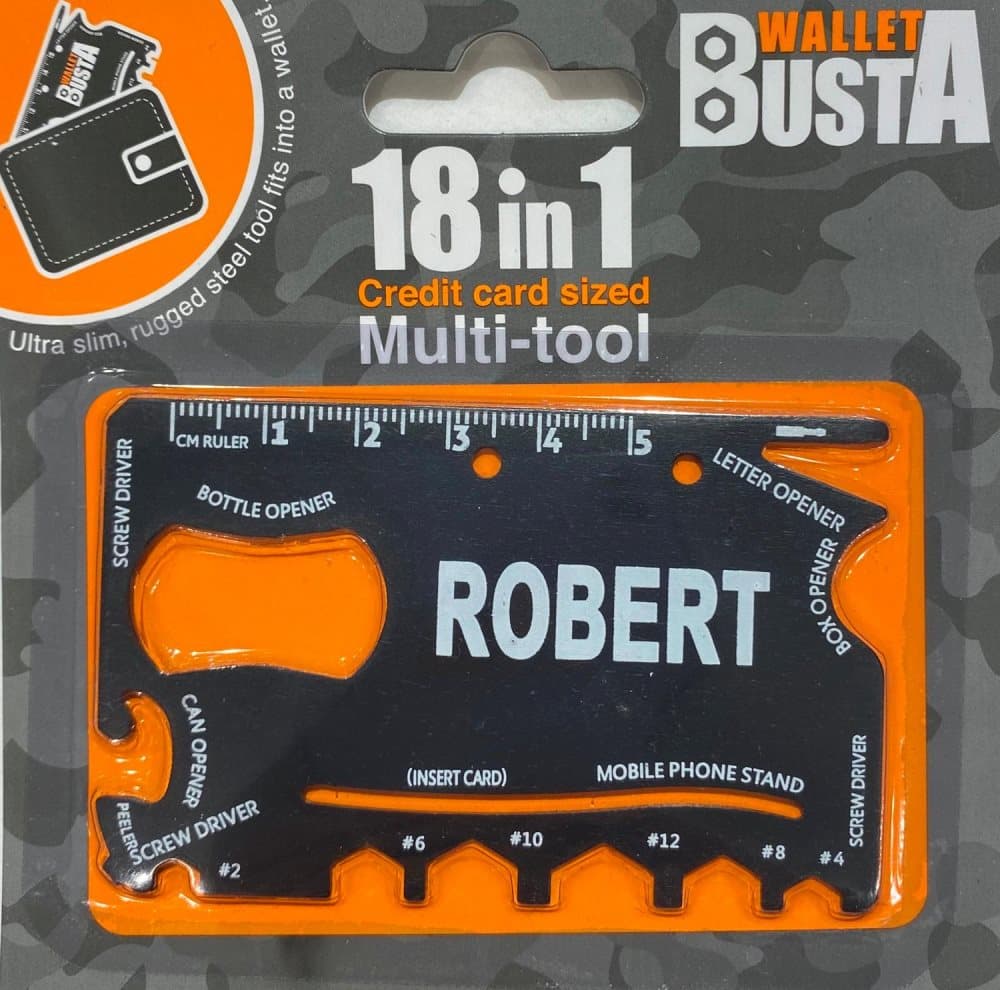 Multitool Multiverktyg ROBERT kreditkort betalkort