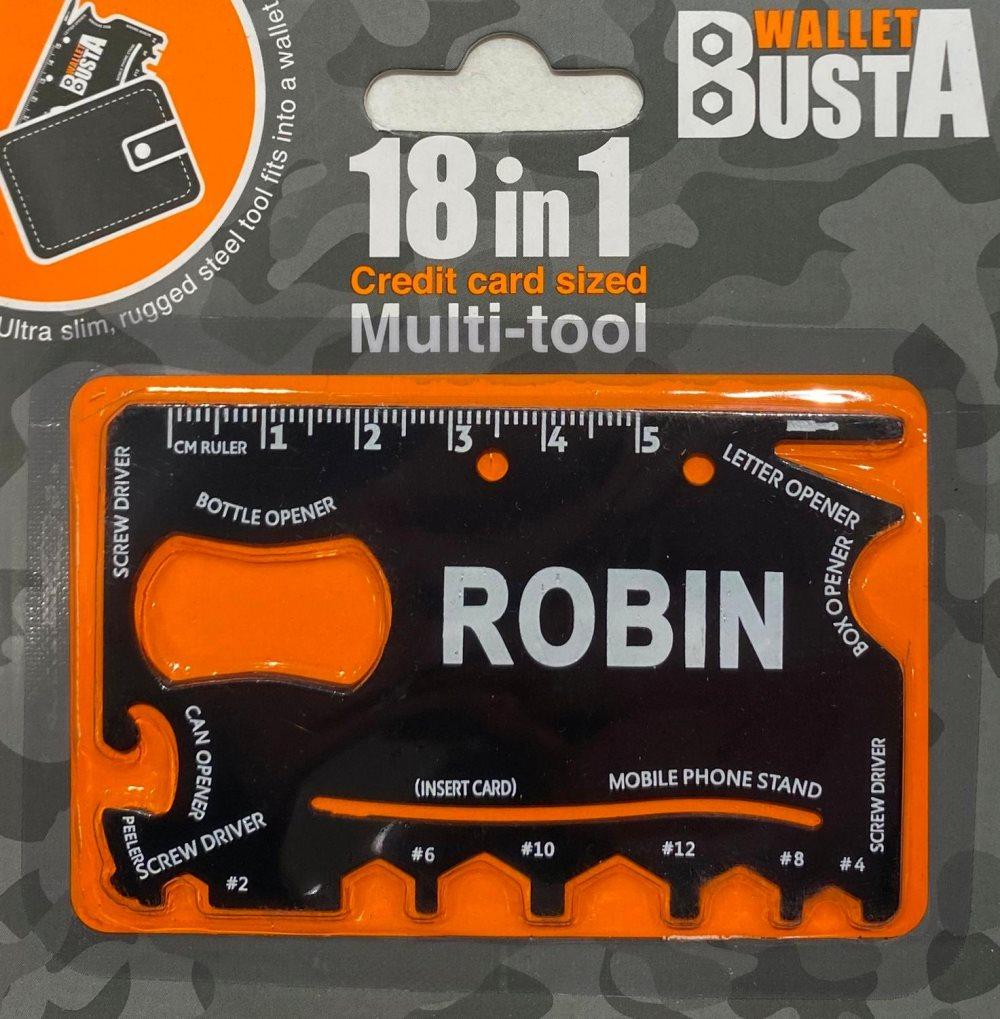 Multitool Multiverktyg ROBIN kreditkort betalkort