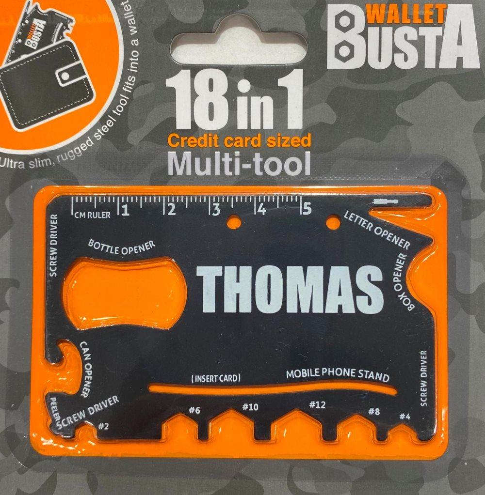 Multitool Multiverktyg THOMAS kreditkort betalkort