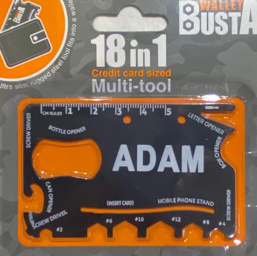 Multitool Multiverktyg ADAM kreditkort betalkort