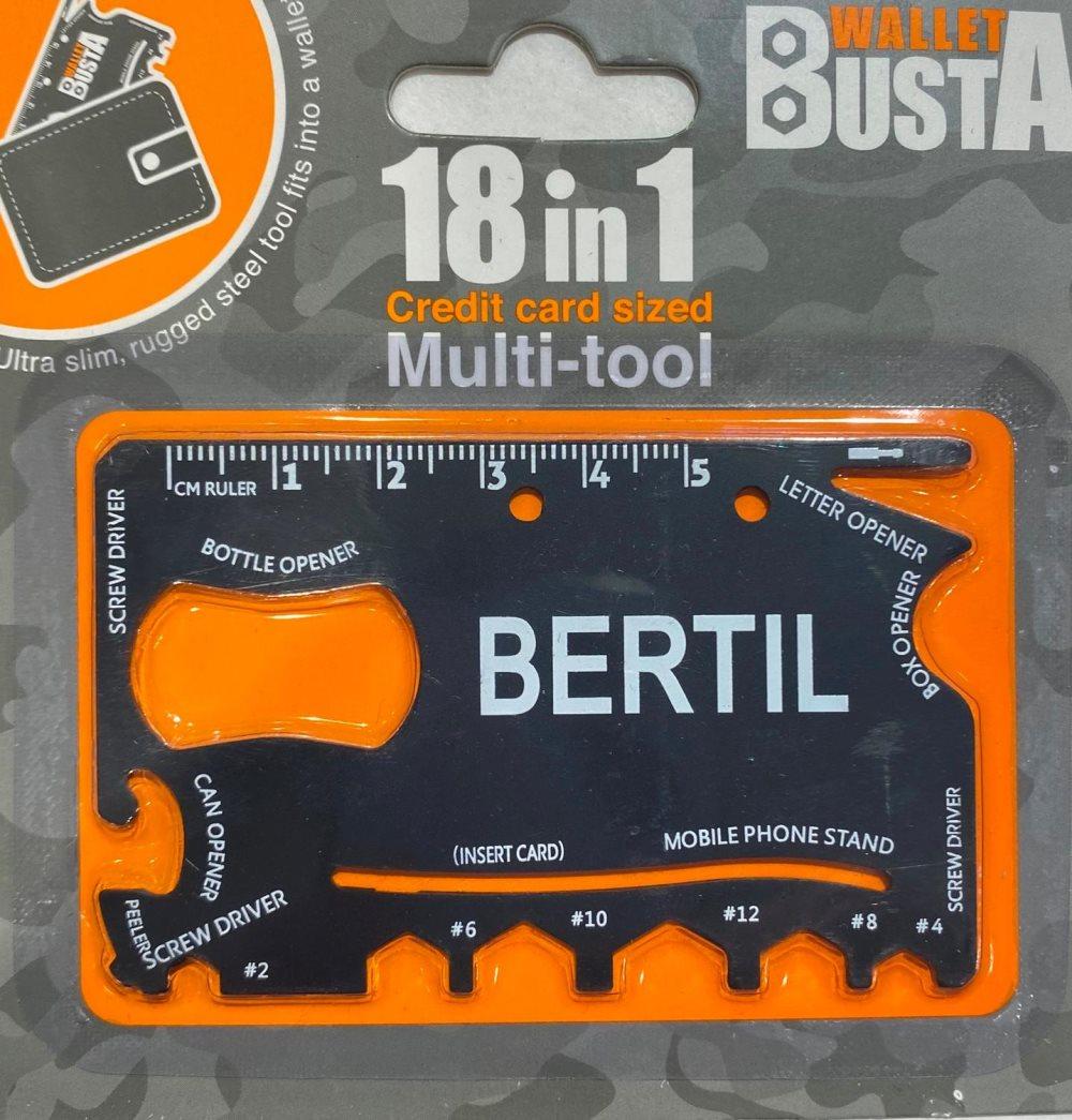 Multitool Multiverktyg BERTIL kreditkort betalkort