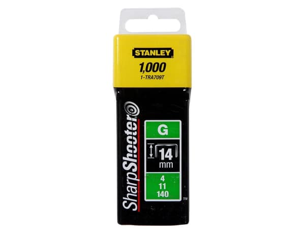 Stanley PUNTI TIPO g - Stifter - 10 mm - galvanisert stål - forsinket - pakke av 1000
