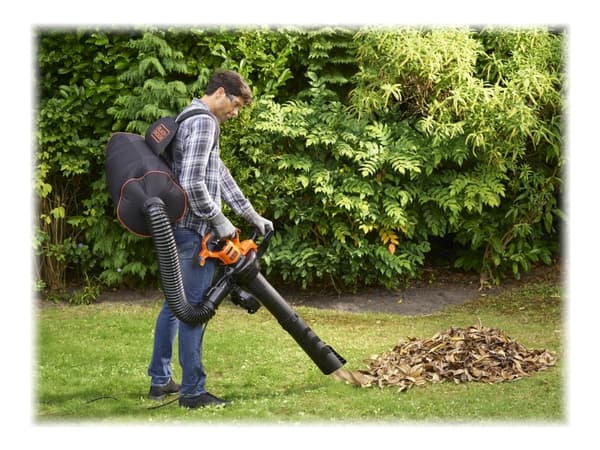 Black & Decker BEBLV300-QS, Käsipuhallin, 315 km/h, 315 km/h, 40 L, 12:1, Musta, Oranssi