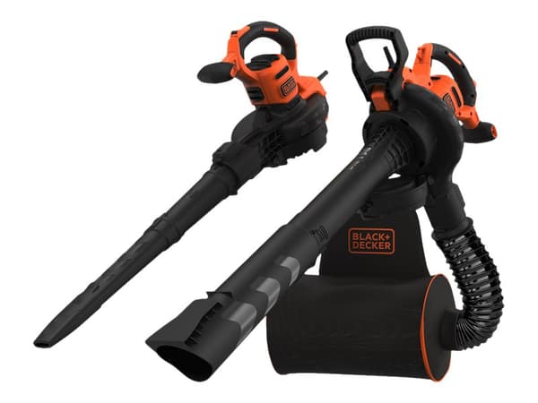 BLACK+DECKER BEBLV300-QS - Vakuum/løvblåser for hage - elektrisk - 3000 W - 900 m³/t - 404 km/h - 4.6 kg