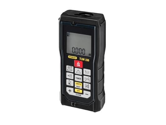 Stanley TLM330, LCD, m, Svart, 1/4", IP54, Alkalinsk