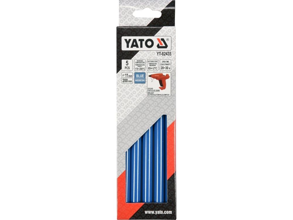 YATO ADHESIVE INSERT THERMOTEL 11.2x200mm BLUE 5pcs.