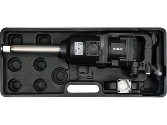 Yato YT-09615, Trykkluftskralle, Børsteløs, Sort, Aluminium, 1/2", 3500 RPM
