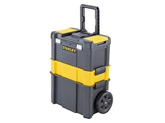 Stanley Essential, Hård verktygsväska, Plast, Grå, Gul, Gångjärn, 475 mm, 285 mm