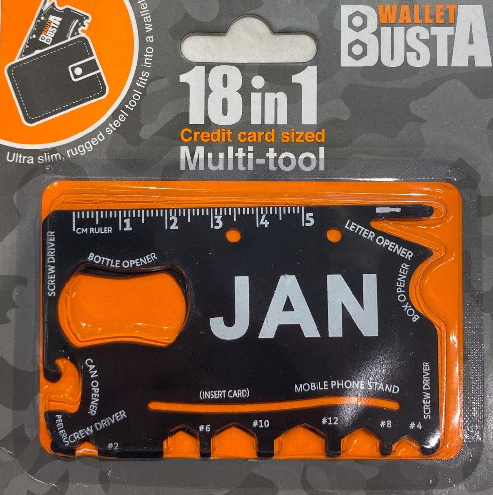 Multitool Multiverktyg JAN kreditkort betalkort