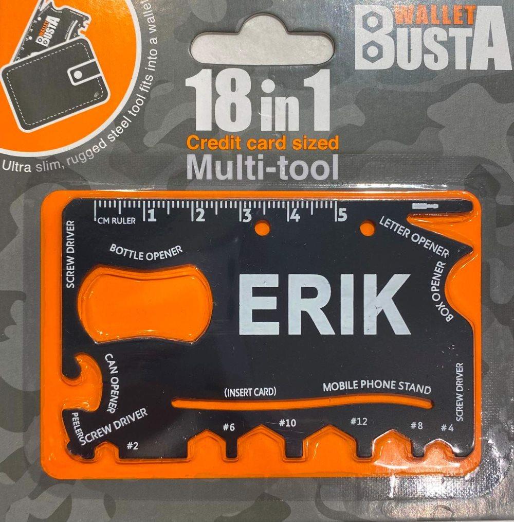 Multitool Multiverktyg ERIK kreditkort betalkort