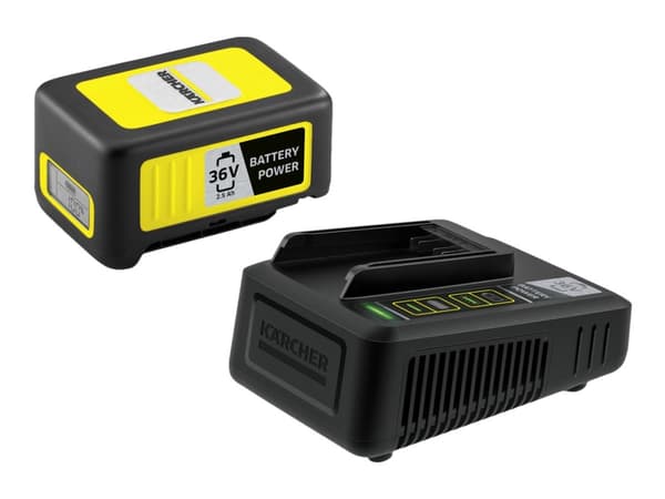 Kärcher Power 36/25, Sylinteripölynimuri, Akku- ja laturisetti, Musta, Keltainen, 2500 mAh, 36 V, Kärcher