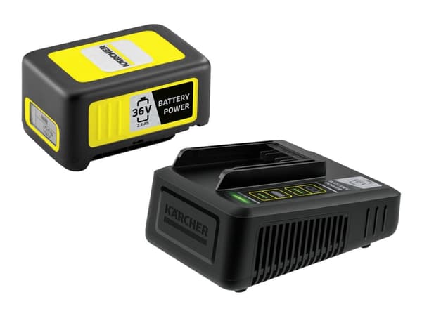 Kärcher Power 36/25, Sylinteripölynimuri, Akku- ja laturisetti, Musta, Keltainen, 2500 mAh, 36 V, Kärcher