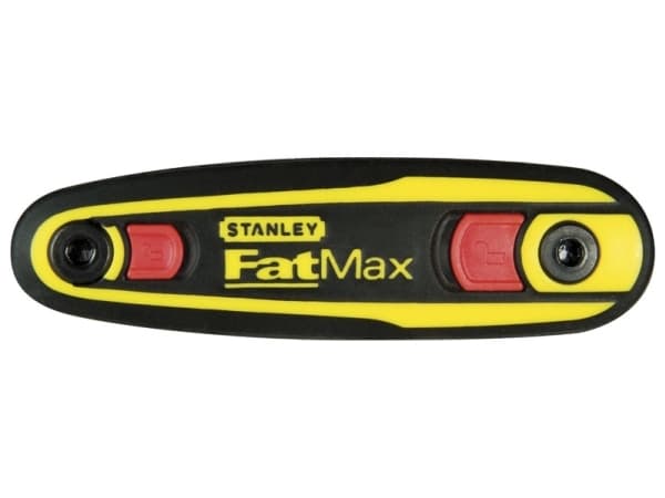 Stanley 0-97-553, Hopfällbar torxnyckel, T10, T15, T20, T25, T27, T30, T9, Svart, Gul, Stål, 8 styck