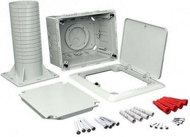 Kopos Electrical installation box for insulation 196 x 156 x 146 (KUZ-VOI KB) Blå, Vit