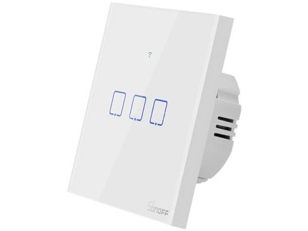 Smart Switch WiFi + RF 433 Sonoff T1 EU TX (3-channel)