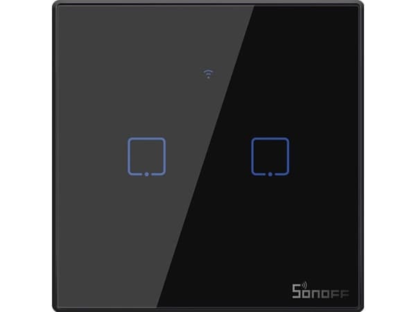 Touch light switch WiFi + RF 433 Sonoff T3 EU TX (2-channel)