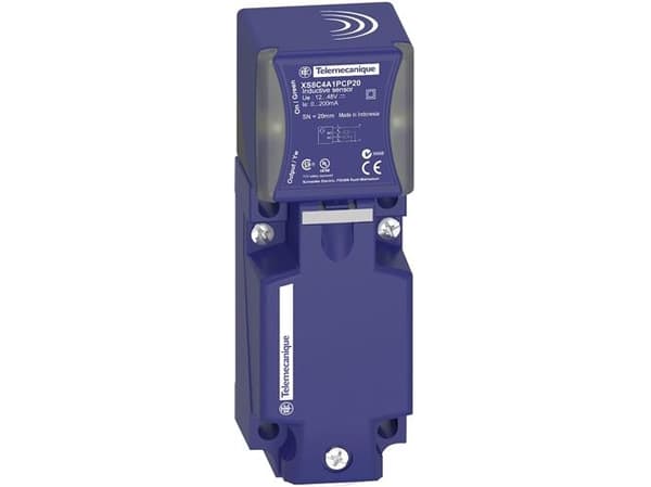 Schneider Electric XS8C4A4PCP20, Blå, CE CSA UL, 12 - 48 V, 40 mm, 40 mm, 117 mm