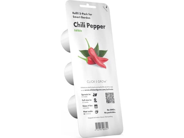 Click and Grow 3 kpl lisäys - chilipippurin siemenet