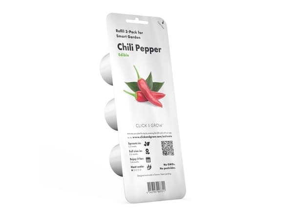 Click and Grow 3 kpl lisäys - chilipippurin siemenet