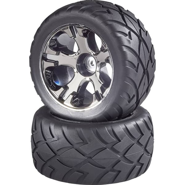 Reely 1:10 Truggy Kompletta hjul Street 5 ekrar Titan-grå 2 st