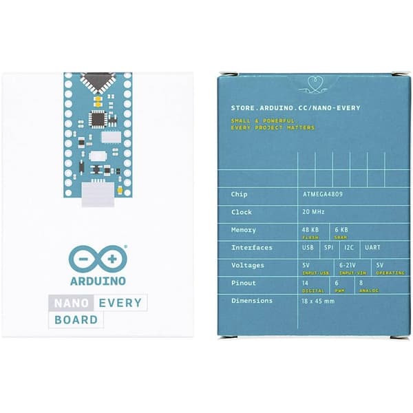 Arduino ABX00028 Kort Nano Every Nano
