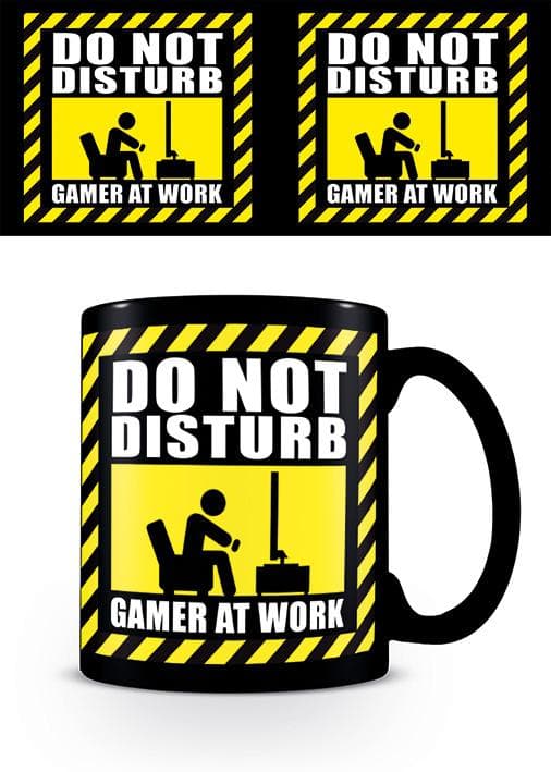 Gamer at Work - Black - Mugg