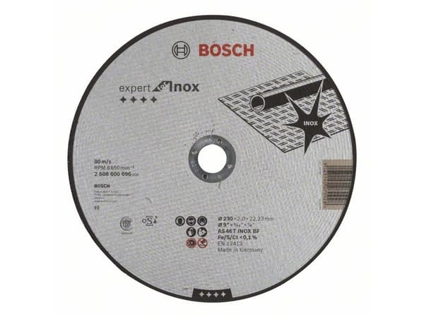 Bosch Skæreskive - Inox / Stål - 230RF - Ø230