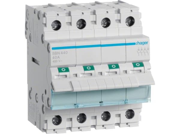 Hager SBN440, 40 A, IP20, -20 - 50 °C, -40 - 80 °C