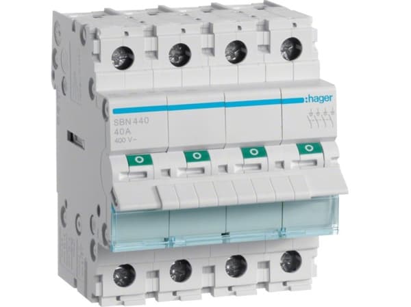 Hager SBN440, 40 A, IP20, -20 - 50 °C, -40 - 80 °C