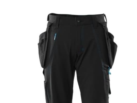Mascot håndværkershorts C48 - Advanced sort m/aftagelige cordura hængelommer 17149-311-09