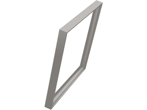 PÅBYGNINGSRAMME FOR LED FLAD PANEL 595x595, RAL9016 - Kit som samlesæt. Enkel samling og montage. Flad panel tykkelse 10-12mm.