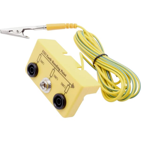 Quadrios ESD-jordningsbox 3.00 m Jack, Tryckknapp 10 mm