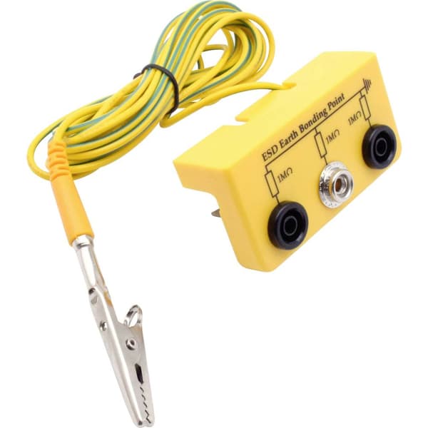 Quadrios ESD-jordningsbox 3.00 m Jack, Tryckknapp 10 mm