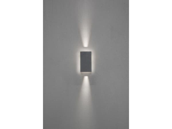 Konstsmide 7871-370, Seinävalaistus ulkotiloihin, Harmaa, Alumiini, IP54, Julkisivu, I
