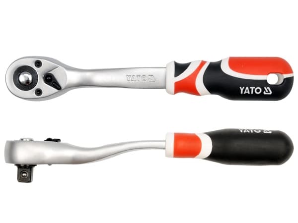 Yato YT-0732, Krom-vanadium-stål, 12.7 mm, Sort, Rød, Rustfrit stål, Sort, Rød, 1/2"