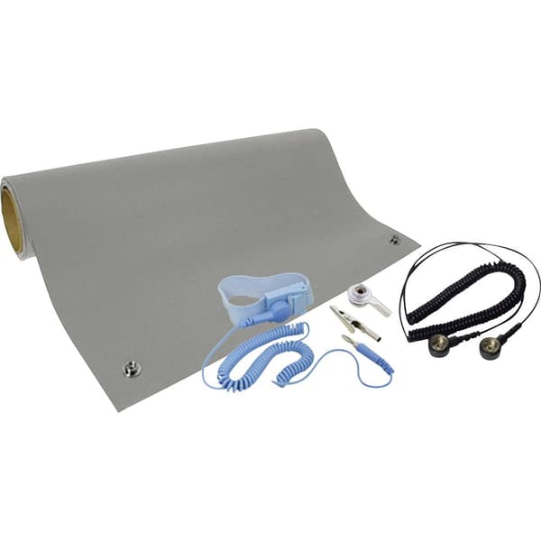 Quadrios ESD-bordsmatta-set Grå (L x B) 600 mm x 900 mm