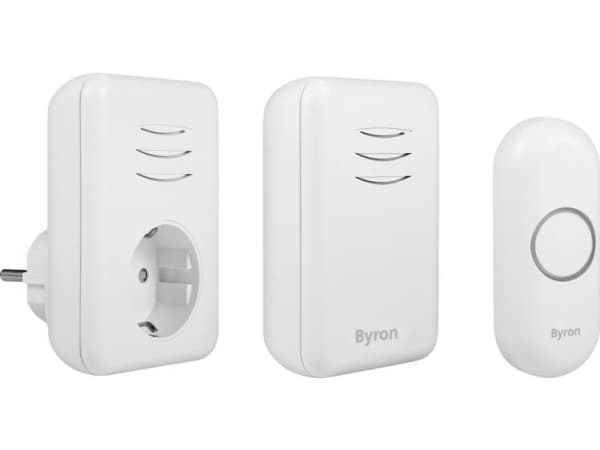 Byron DBY-22316, Hvit, 80 dB, Hjem, Kontor, IP44, Plast, Digitalt