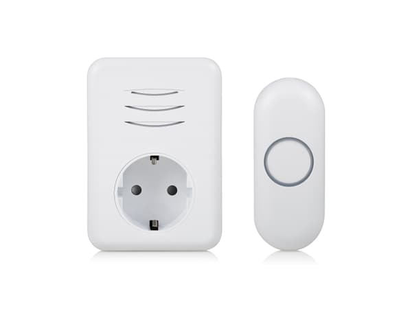 Byron DBY-22313, Hvit, 80 dB, Hjem, Kontor, IP44, Plast, Digitalt