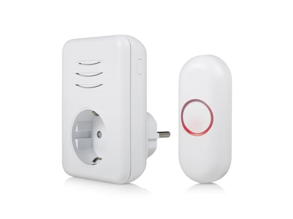 Byron DBY-22313, Hvit, 80 dB, Hjem, Kontor, IP44, Plast, Digitalt