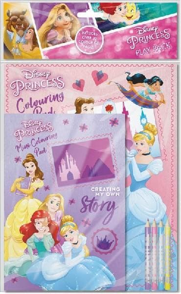 DISNEY Princess Målarbok och Pennor Pysselbok