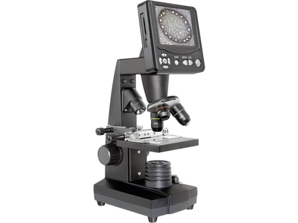 Bresser Optics 5201000, Optinen mikroskooppi, musta, alumiinia, muovia, 2000x, 50x, -500x